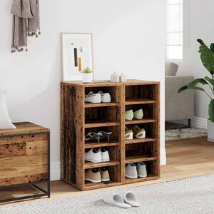 vidaXL Kenk&auml;kaapit 2 kpl vanha puu 32x35x70 cm lastulevy