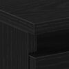 vidaXL Y&ouml;p&ouml;yt&auml;kaappi Musta tammi. 40 x 35 x 69 cm Tekninen puu