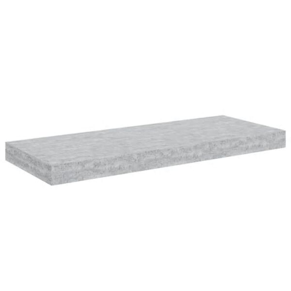 vidaXL Kelluva sein&auml;hylly betoninharmaa 60x23,5x3,8 cm MDF