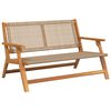 vidaXL Puutarhakalusteet Beige 122 x 78 x 73 cm Tihe&auml; akasiapuu