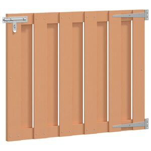 vidaXL Puutarhaportti 100 x 80 cm WPC ja alumiini Ruskea