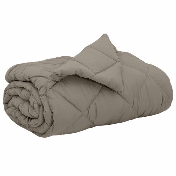 vidaXL Koko Vuoden Peitto Vaaleanharmaa 220 x 240 cm Mikrokuitu