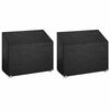 vidaXL Puutarhapenkkisuojat 2 kpl 8 purjerengasta 160x70x70/88 cm PE