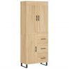 vidaXL Kaappi Sonoma tammi 69,5x34x180 cm tekninen puu