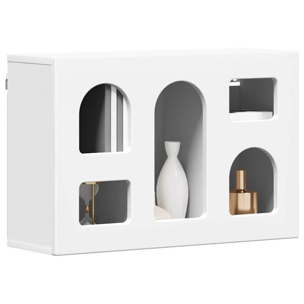 vidaXL Henkarikaappi hyllyll&auml; Valkoinen 60 x 20 x 40 cm Tekninen puu