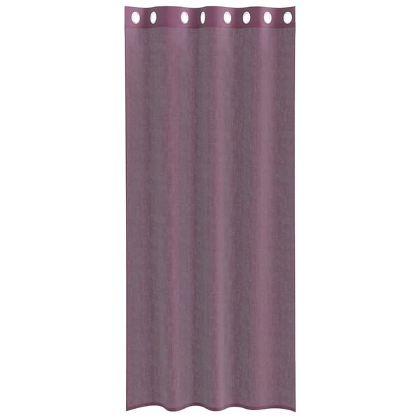 vidaXL Voileeverhot läpiviennillä 2 kpl purppura 140x225 cm