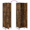 vidaXL Vaatekaappi ovella 2 pcs Savupuu 50 x 50 x 200 cm Tekninen puu