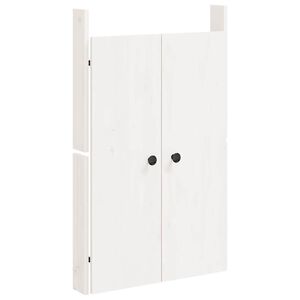 vidaXL Ulkokeitti&ouml;kaapin ovet MEPPEL valkoinen 50x9x82 cm t&auml;ysi m&auml;nty