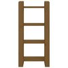 vidaXL Kirjahylly/tilanjakaja hunajanruskea 60x35x125 cm täysi mänty