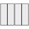 vidaXL Hy&ouml;nteisverhot oveen 2 kpl magneettikiinnitys musta 220x130 cm