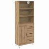 vidaXL Korkea kaappi 2 kpl Artisan tammi 69,5 x 34 x 180 cm