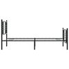 vidaXL Metallinen sängynrunko päädyillä musta 107x203 cm