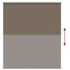 vidaXL Rullaverho Blackout kahvi 135x130 cm Kankaan leveys 131,6 cm