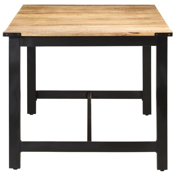 vidaXL Ruokapöytä 180x90x76 cm täysi karkea mangopuu