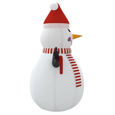 vidaXL Täytettävä lumiukko LED-valoilla 460 cm