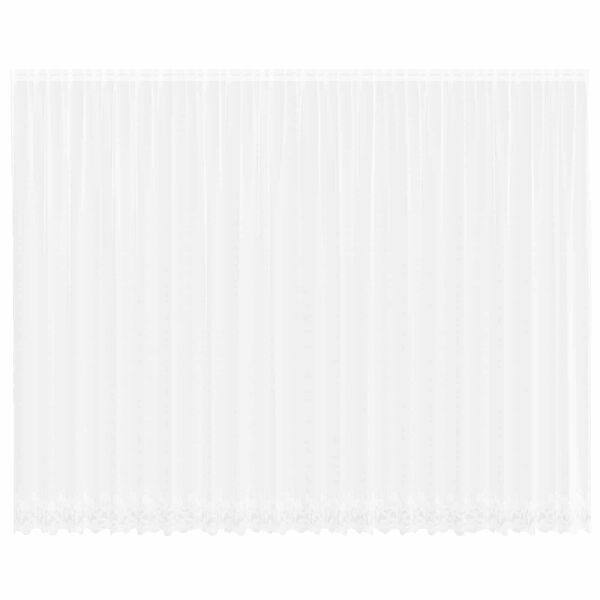 vidaXL Verkkoverho verhoilla Valkoinen 280 x 600 cm Polyesteri
