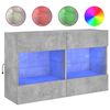 vidaXL TV-sein&auml;kaappi LED-valoilla betoninharmaa 98,5x30x60,5 cm