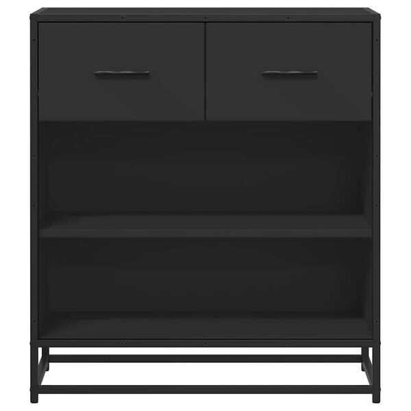 vidaXL Senkki musta 68x35x76 cm tekninen puu