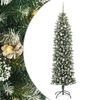 vidaXL Tekopaksu joulupuu Vihre&auml; ja valkoinen 240 cm
