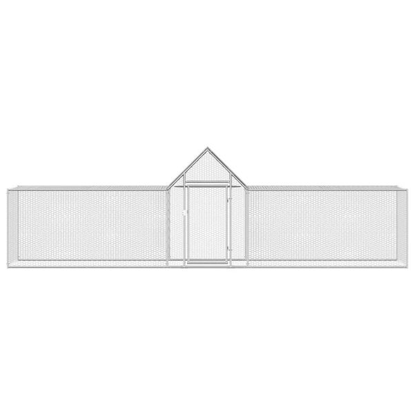 vidaXL Kanah&auml;kki 5x1x1,5 m galvanoitu ter&auml;s