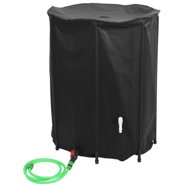 vidaXL Taitettava vesisäiliö hanalla 750 l PVC