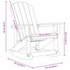 vidaXL Adirondack rocking-tuolit 2 pcs Valkoinen HDPE