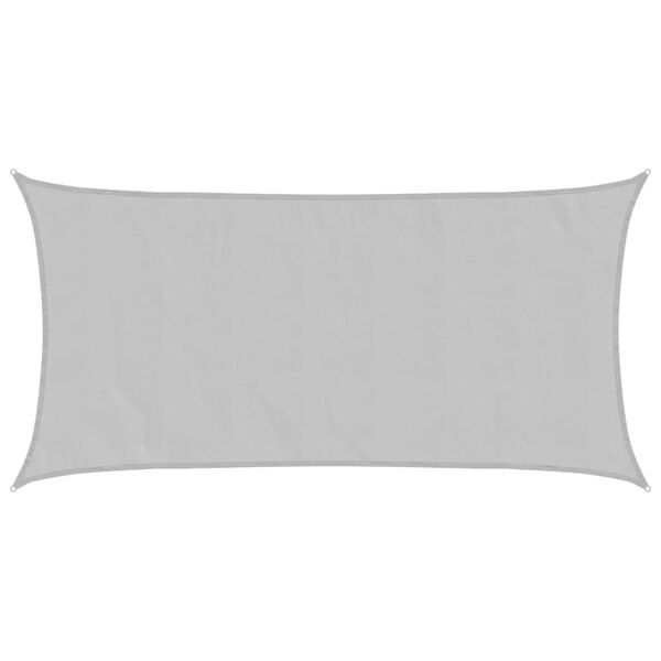 vidaXL Aurinkopurje vaaleanharmaa 7x4 m 100% Oxford polyesteri