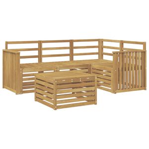 vidaXL Ulkosohvakokoelma 5 pcs valkoinen 59 x 59 x 37 cm