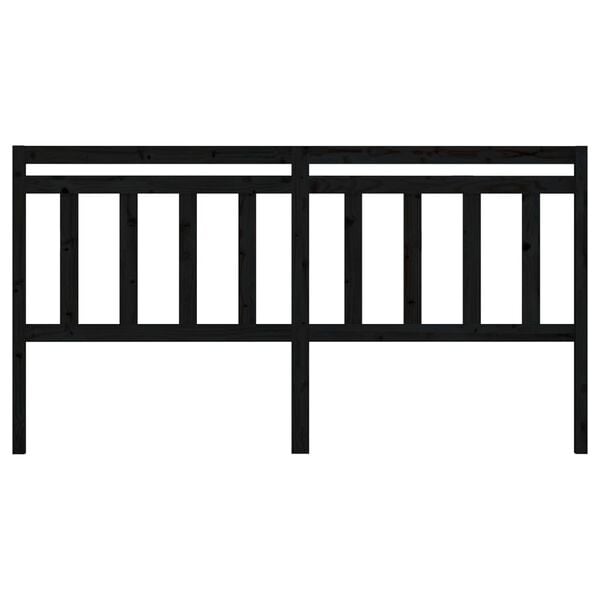 vidaXL S&auml;ngynp&auml;&auml;ty musta 206x4x100 cm t&auml;ysi m&auml;nty