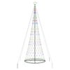 vidaXL LED-joulupuu Moniv&auml;rinen 399 cm Metalli