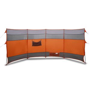 vidaXL Tuulensuoja retkeilyyn oranssi 366x152x152 cm vedenpit&auml;v&auml;
