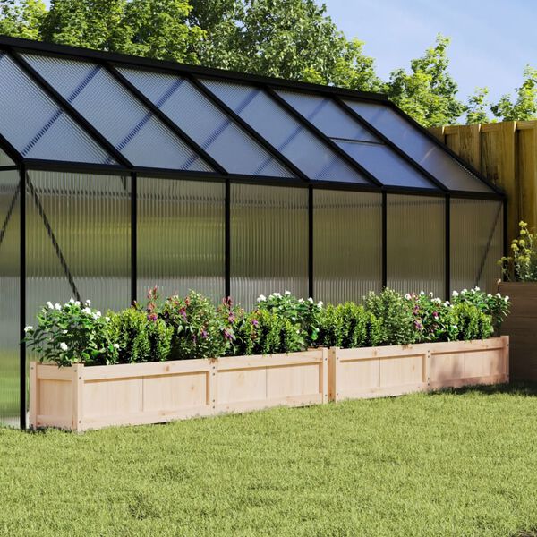 vidaXL Ulkokukkalaatikot 2 kpl täysi mänty