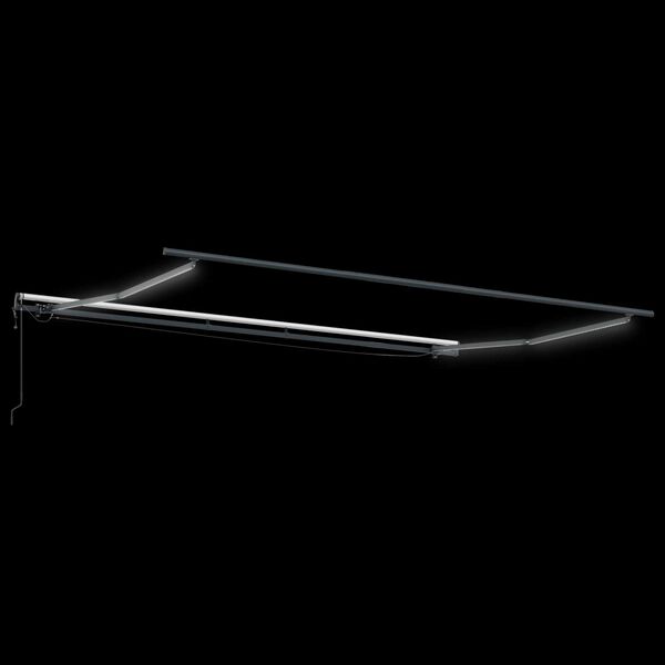 vidaXL Sis&auml;&auml;nkelattava markiisi LED/tuulisens. 450x350cm oranssi/rusk.