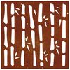vidaXL Puutarhasein&auml;koriste 55x55 cm corten ter&auml;s bambukuvio