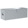 vidaXL Alumiinilaatikko 110,5x38,5x40 cm hopea