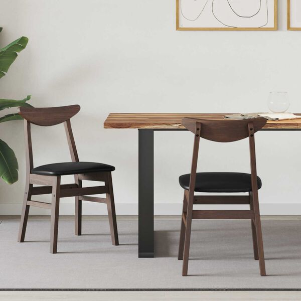 vidaXL Ruokatuolit 2 pcs Vaaleanruskea 42 x 47.5 x 81 cm