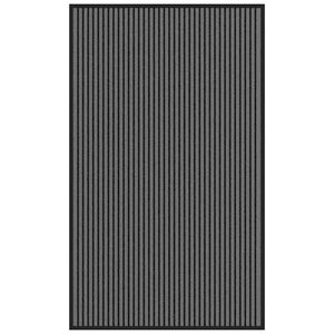 vidaXL Ovimatto raidallinen musta ja harmaa 90x150 cm