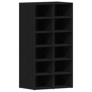 vidaXL Kenk&auml;teline musta tammi 54x34x100,5 cm tekninen puu