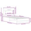 vidaXL S&auml;ngynrunko ilman patjaa savutammi 90x200 cm tekninen puu