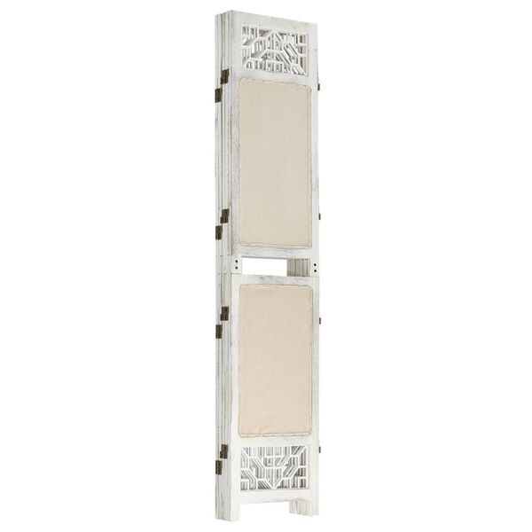 vidaXL 5-paneelinen Tilanjakaja kerma 175x165 cm kangas