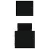 vidaXL Seinähyllyt tangoilla 2 kpl musta 60x16x14 cm
