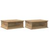 vidaXL Y&ouml;p&ouml;yt&auml; 2 kpl Artisan tammi 40 x 31 x 15 cm Tekninen puu