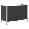 vidaXL Roska-aitaus Harmaa 161 x 85 x 115 cm Alumiini ja WPC