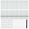 vidaXL Aita ja Tuki Vihreä 1,4 x 50 m Terästä ja PVC:tä
