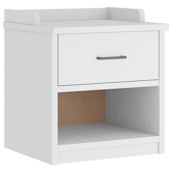 vidaXL Eteisen penkki SANDNES valkoinen 45x40x50 cm täysi mänty