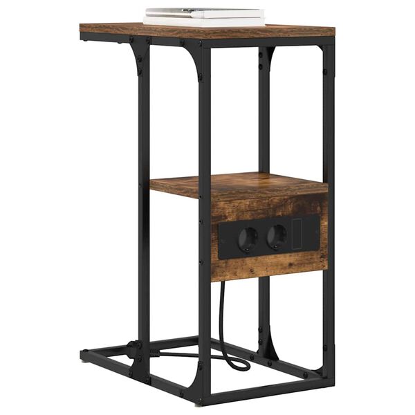 vidaXL Y&ouml;p&ouml;yt&auml;kaappi Savutammi 41.5 x 26 x 60.5 cm Tekninen puu