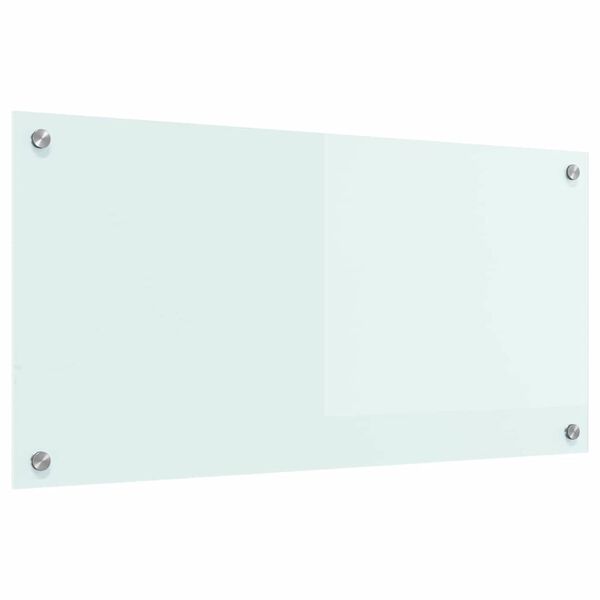 vidaXL Keitti&ouml;n suojapaneeli Valkoinen 80 x 40 cm karkaistu lasi
