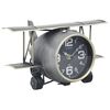 321483 vidaXL Table Clock Grey 26,5x19,5x15 cm Iron and MDF