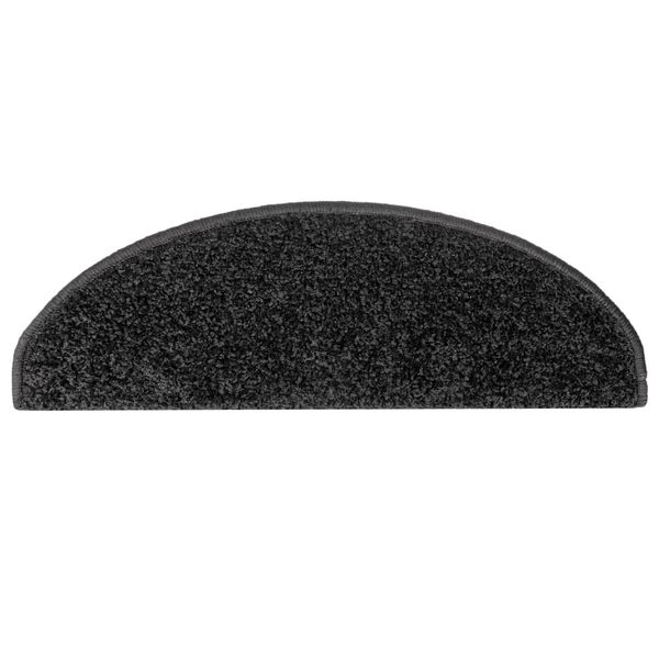 vidaXL Porrasmatot 10 kpl 65x21x4 cm musta puolipy&ouml;re&auml; suuri