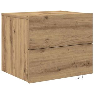 vidaXL Y&ouml;p&ouml;yt&auml;kaappi Artisan tammi 50 x 39 x 41 cm Tekninen puu